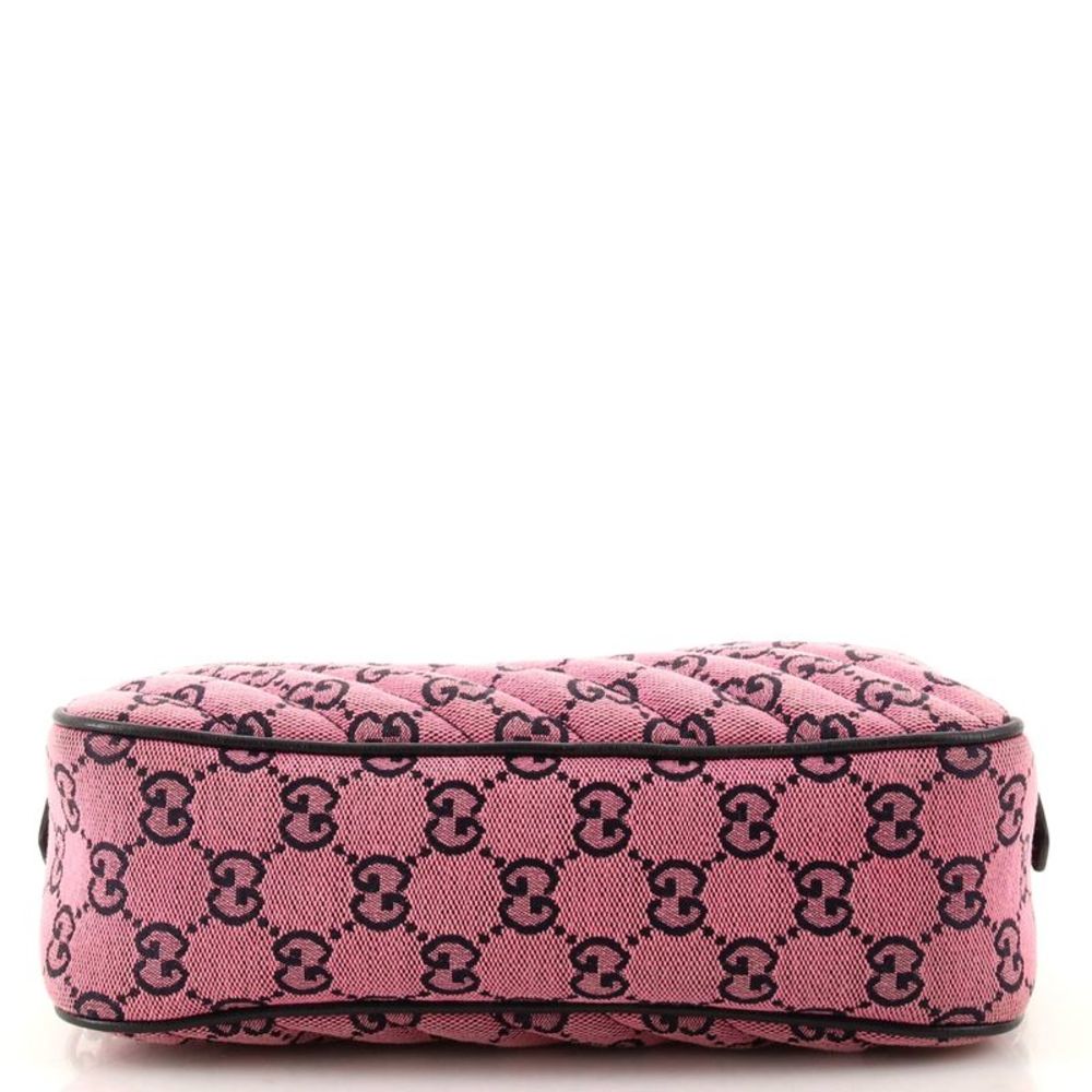 Gucci GG Marmont Shoulder Bag Diagonal Quilted GG Canvas Small Pink - Picture 4 of 8